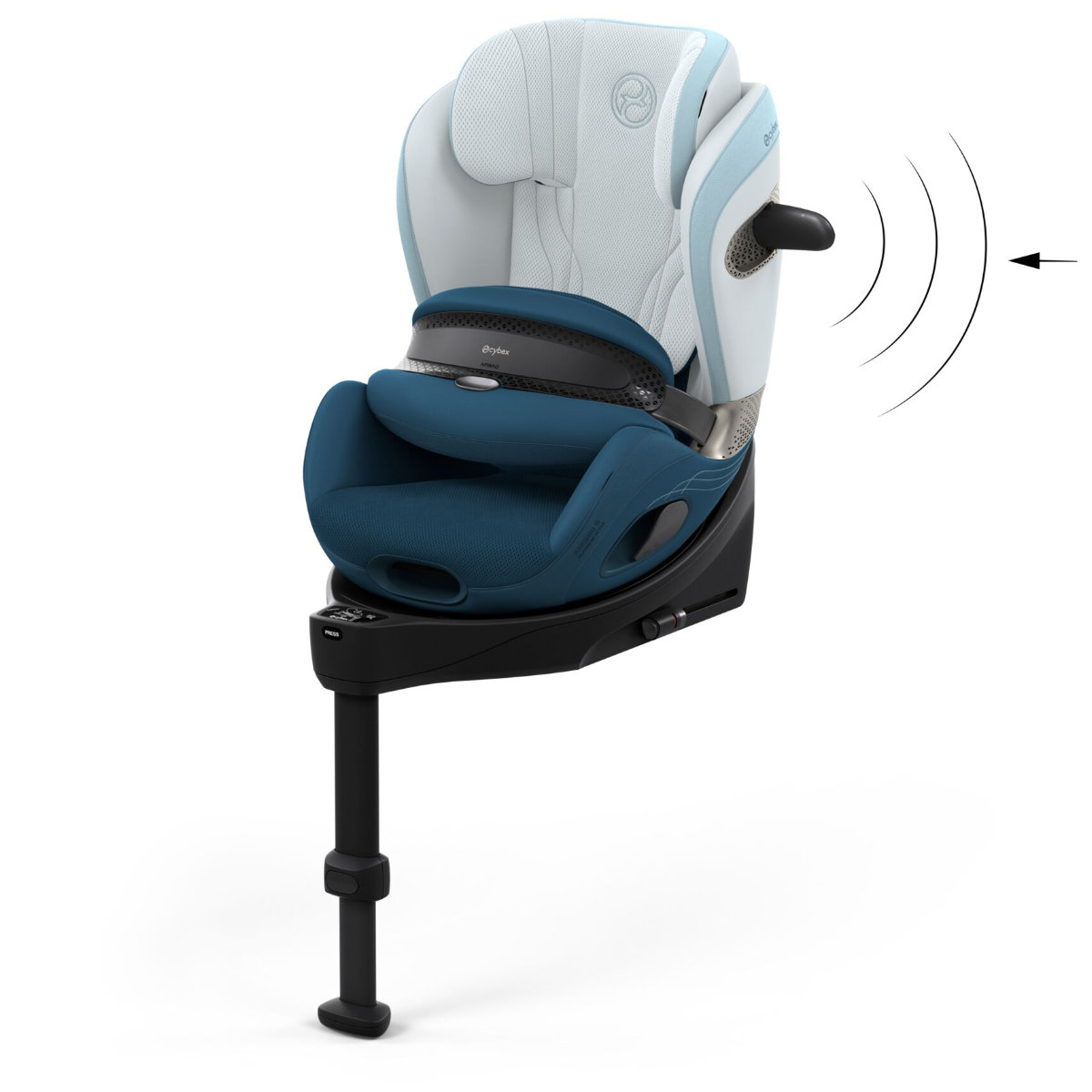 Cybex Anoris Si Airbag i-Size Car Seat (15 Months–7 Years) with Integrated ISOFIX Base