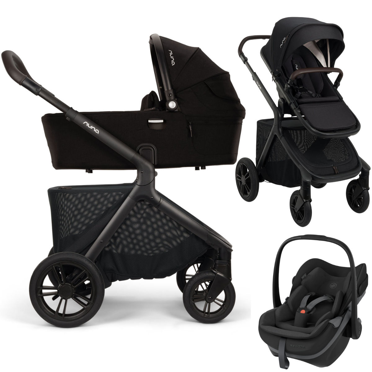 Nuna DEMI Icon Kinderwagen 3 in 1 inkl. Maxi Cosi Pebble Slide Pro i-Size Babyschale