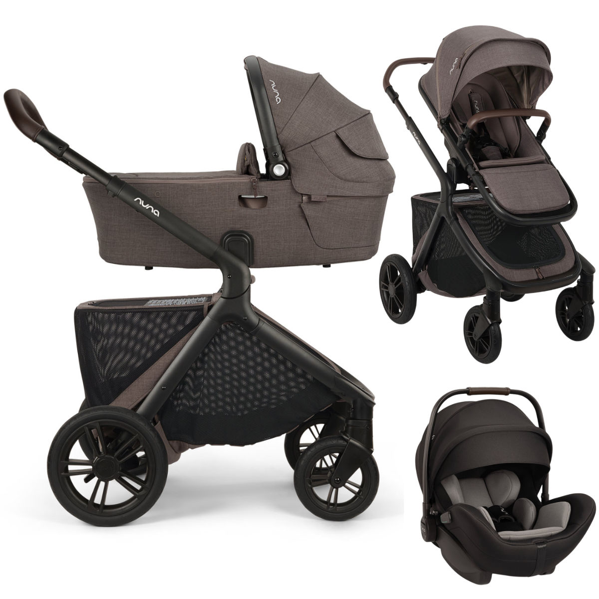 Nuna DEMI Icon 3-in-1 Stroller incl. Nuna Arra Flex i-Size Infant Car Seat