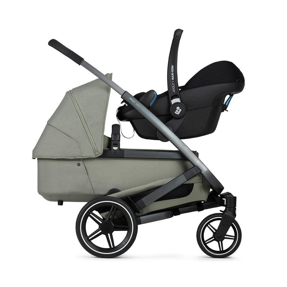 Joolz Geo 3 Autositzadapter oben in Schwarz - Seitenansicht