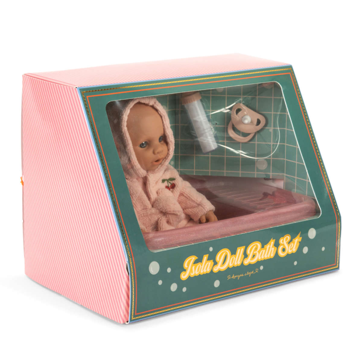 Konges Sløjd Isola Doll Bath Set – with Baby Doll, Bathtub & Accessories