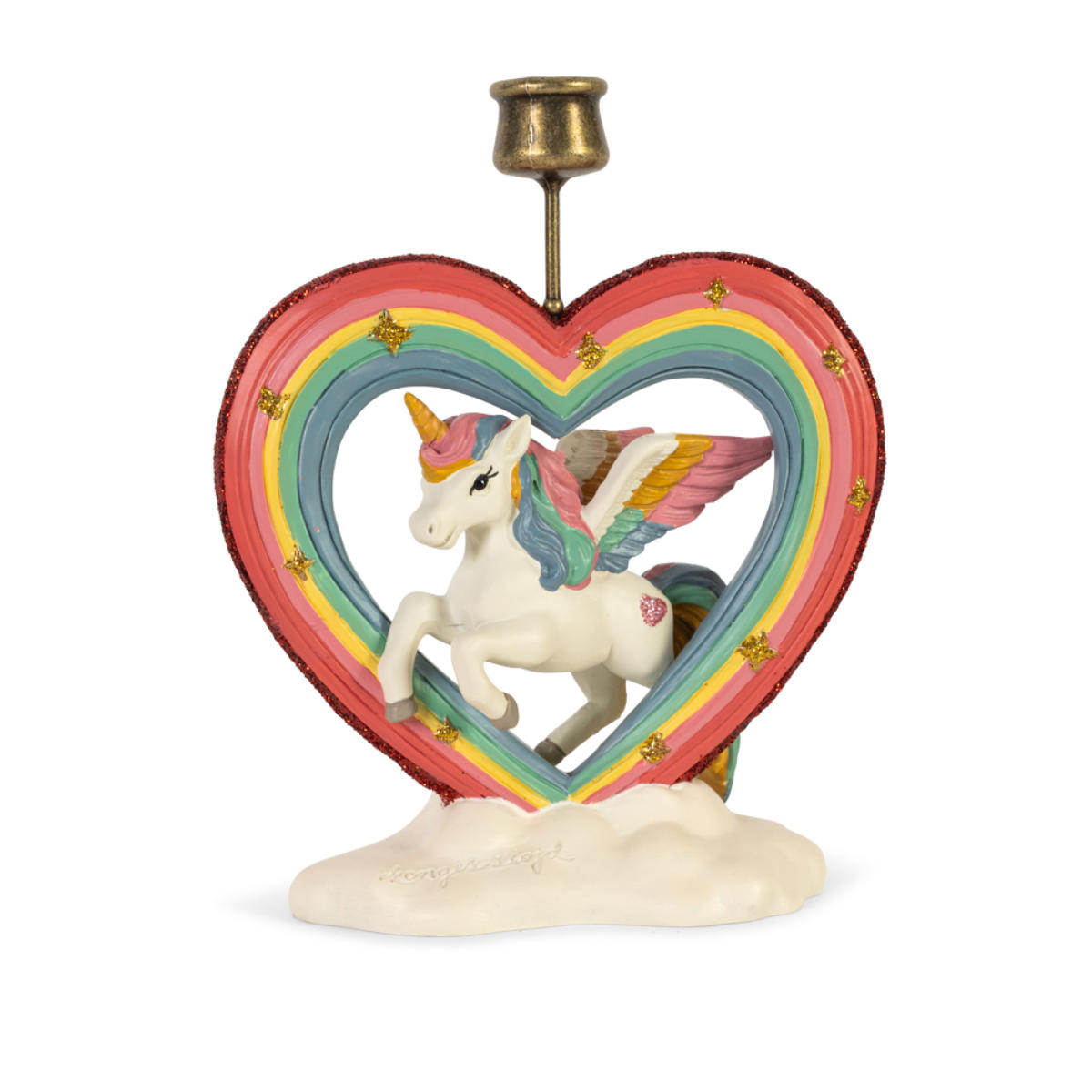Konges Sløjd Unicorn Birthday Train – with Numbers & Candle Holders