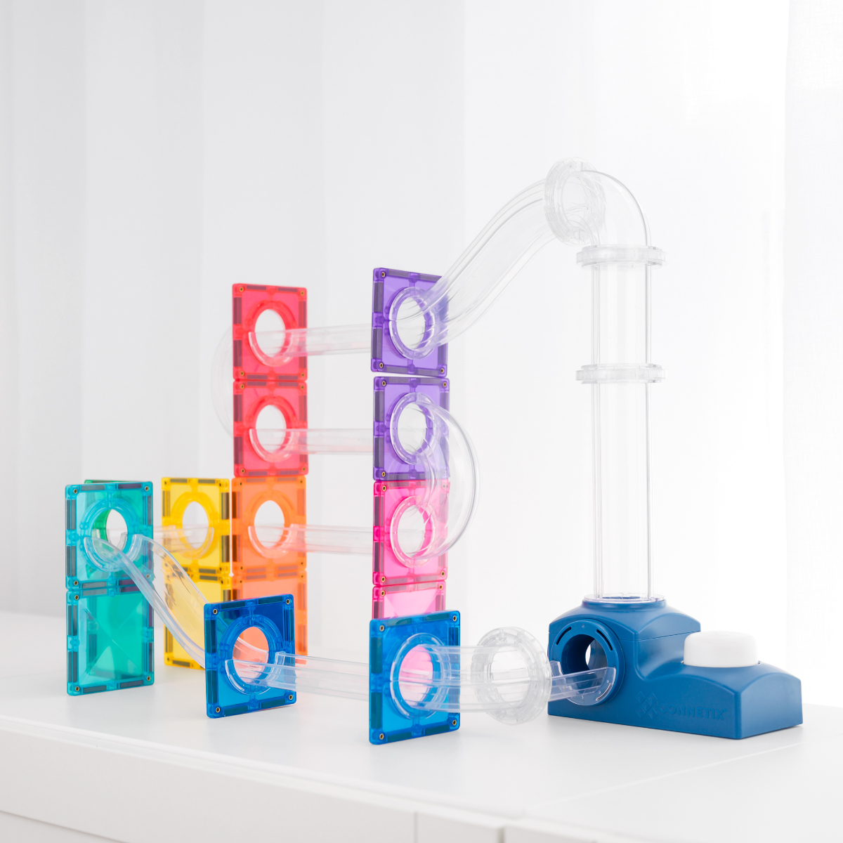Connetix Magnetbausteine Ball Run Launcher Pack - 47 Teile