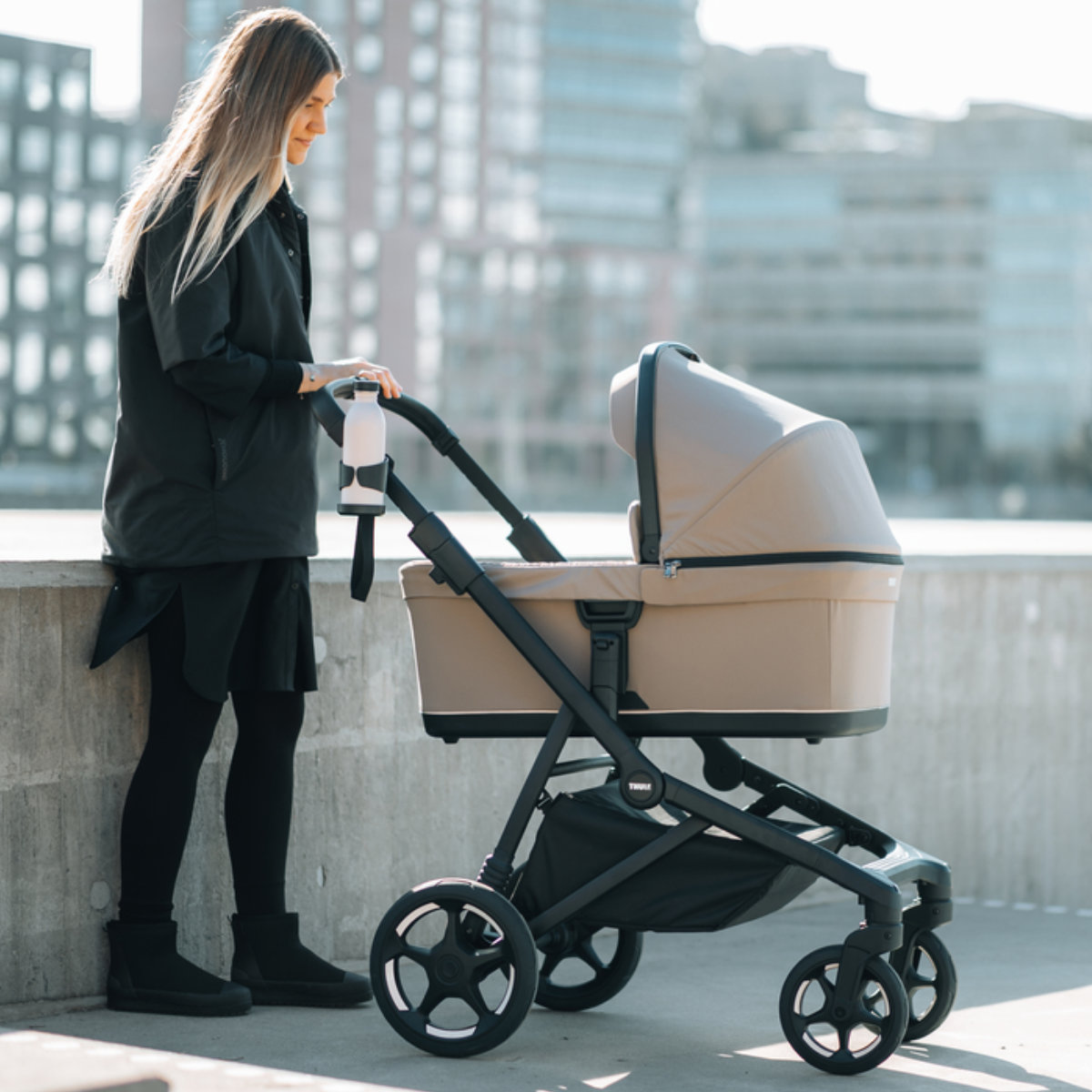 High Adapter Carrycot Thule Sleek 2 Carrycot Adapter – attach carrycot to stroller frame ...