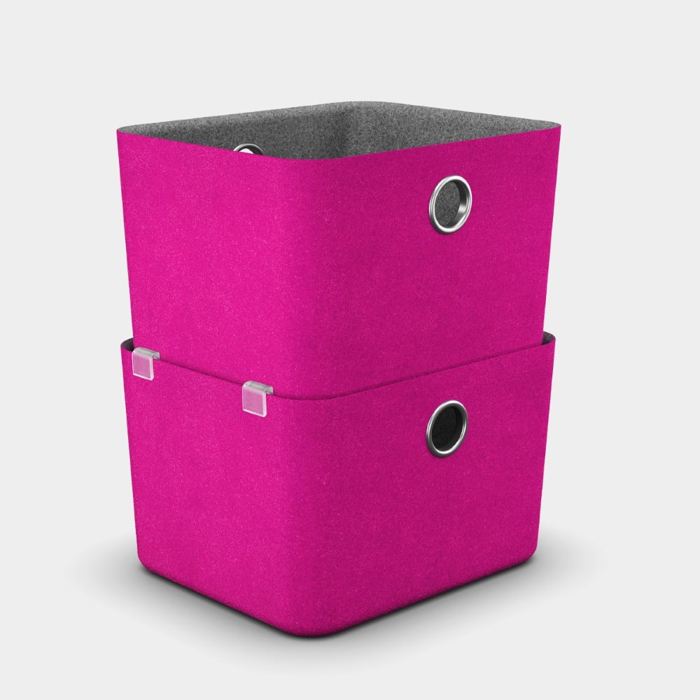 Moll Basket felt boxes SQ 130mm, 2pcs