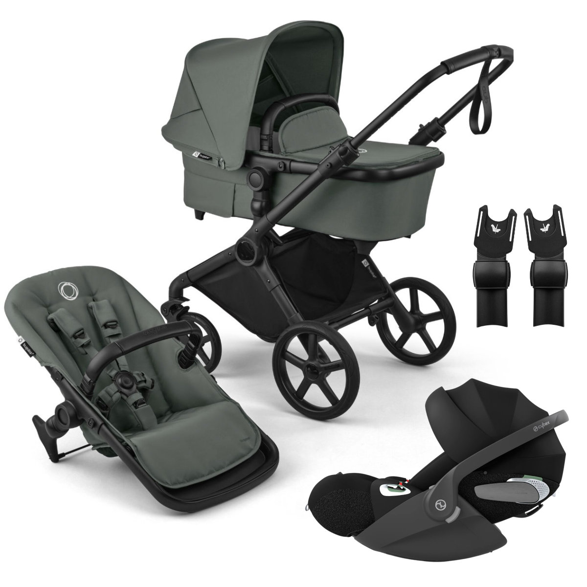 Bugaboo Cub Stroller Set 3 in 1 incl. Cybex Cloud T i-Size Infant Car Seat