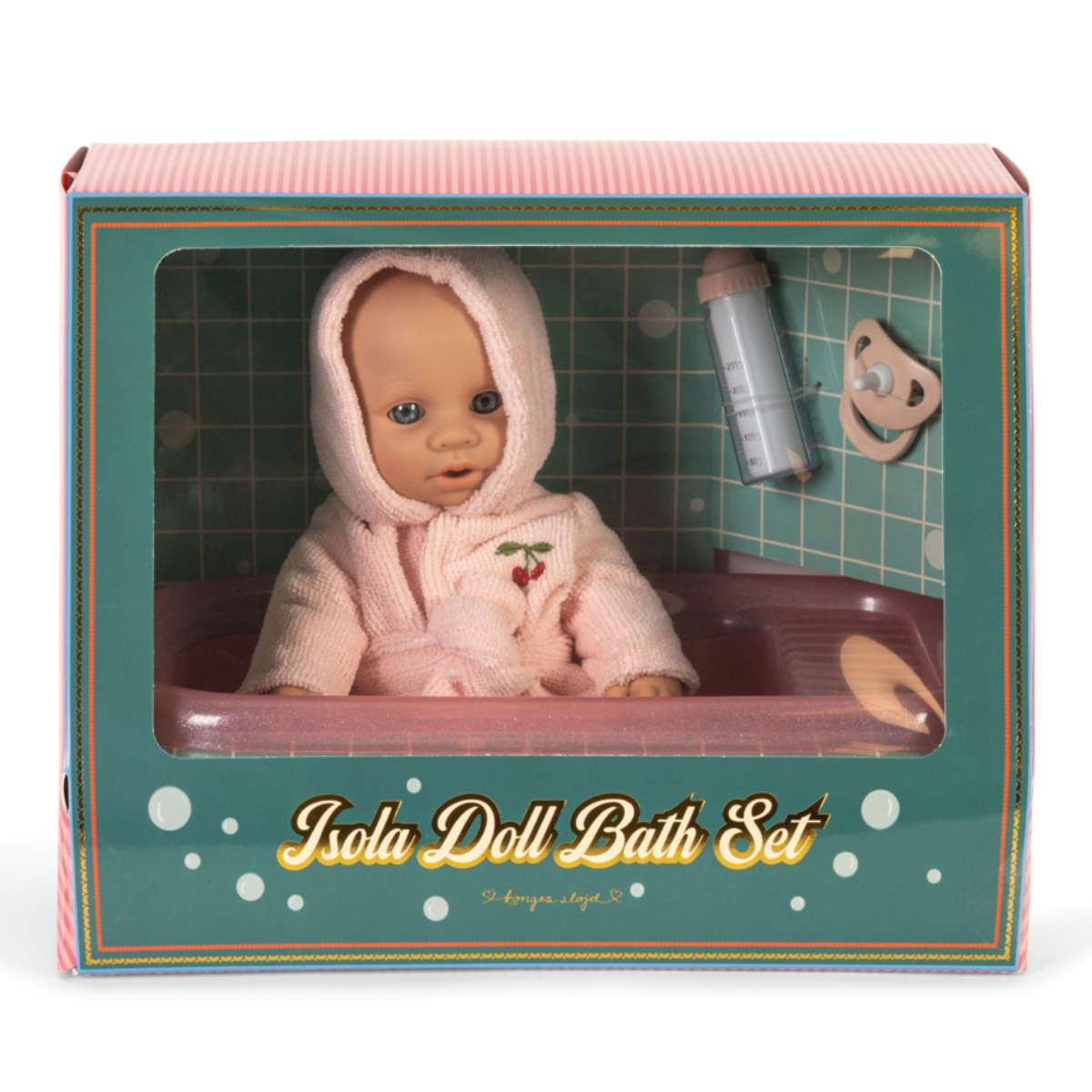 Konges Sløjd Isola Doll Bath Set – with Baby Doll, Bathtub & Accessories