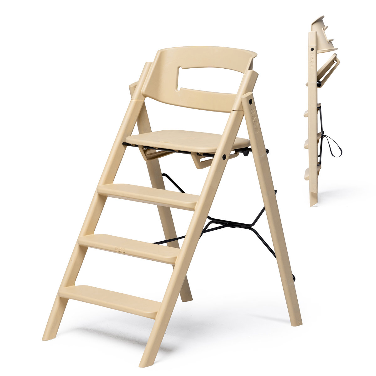 KAOS Klapp High Chair made of 100% Recycled Plastic, Foldable