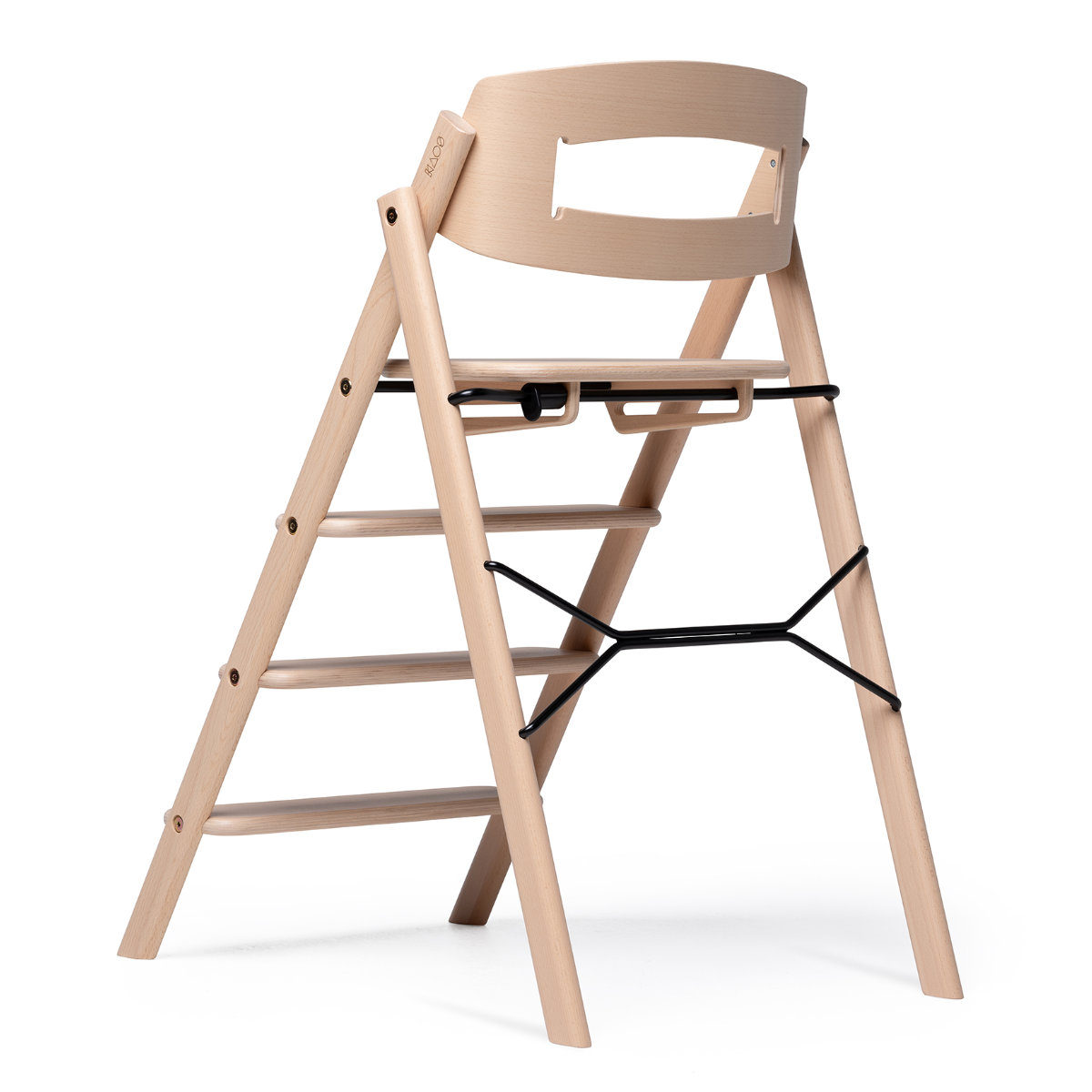 KAOS Klapp high chair made of wood, foldable