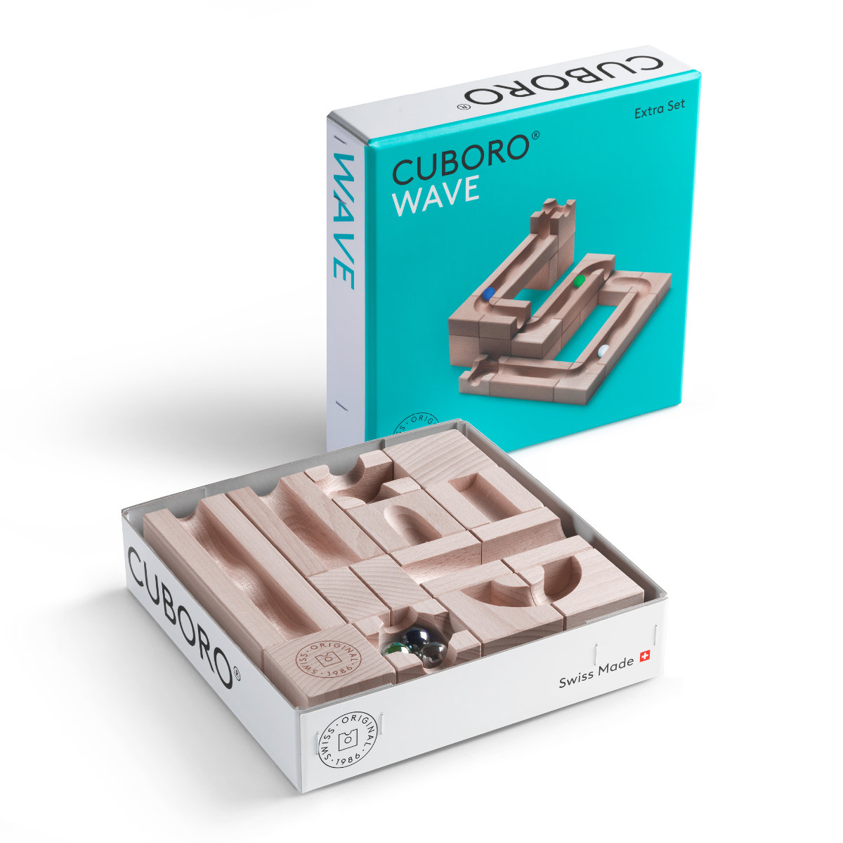 CUBORO Marble Run Extra Set – Expansion Sets in Various Versions