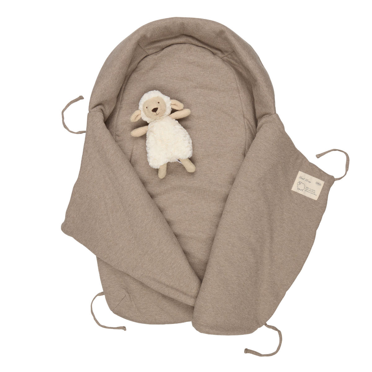 Voksi Wool Wrap Footmuff for Babies 0–6 Months