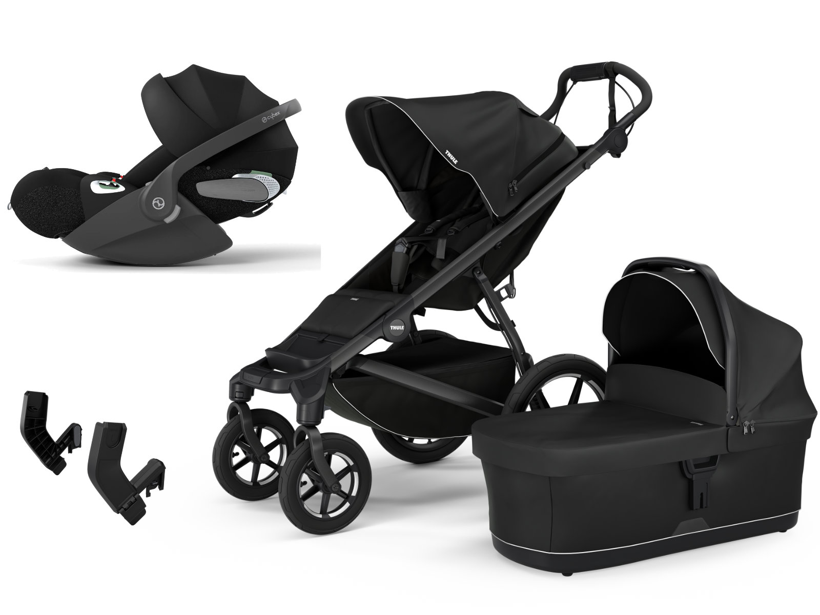 Thule Urban Glide 4-wheel Stroller Set 3-in-1 incl. Cybex Cloud T i-Size Infant Car Seat