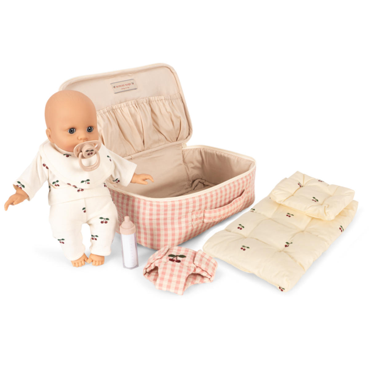 Konges Sløjd Doll Care Set in a Suitcase – with Baby Doll & Accessories