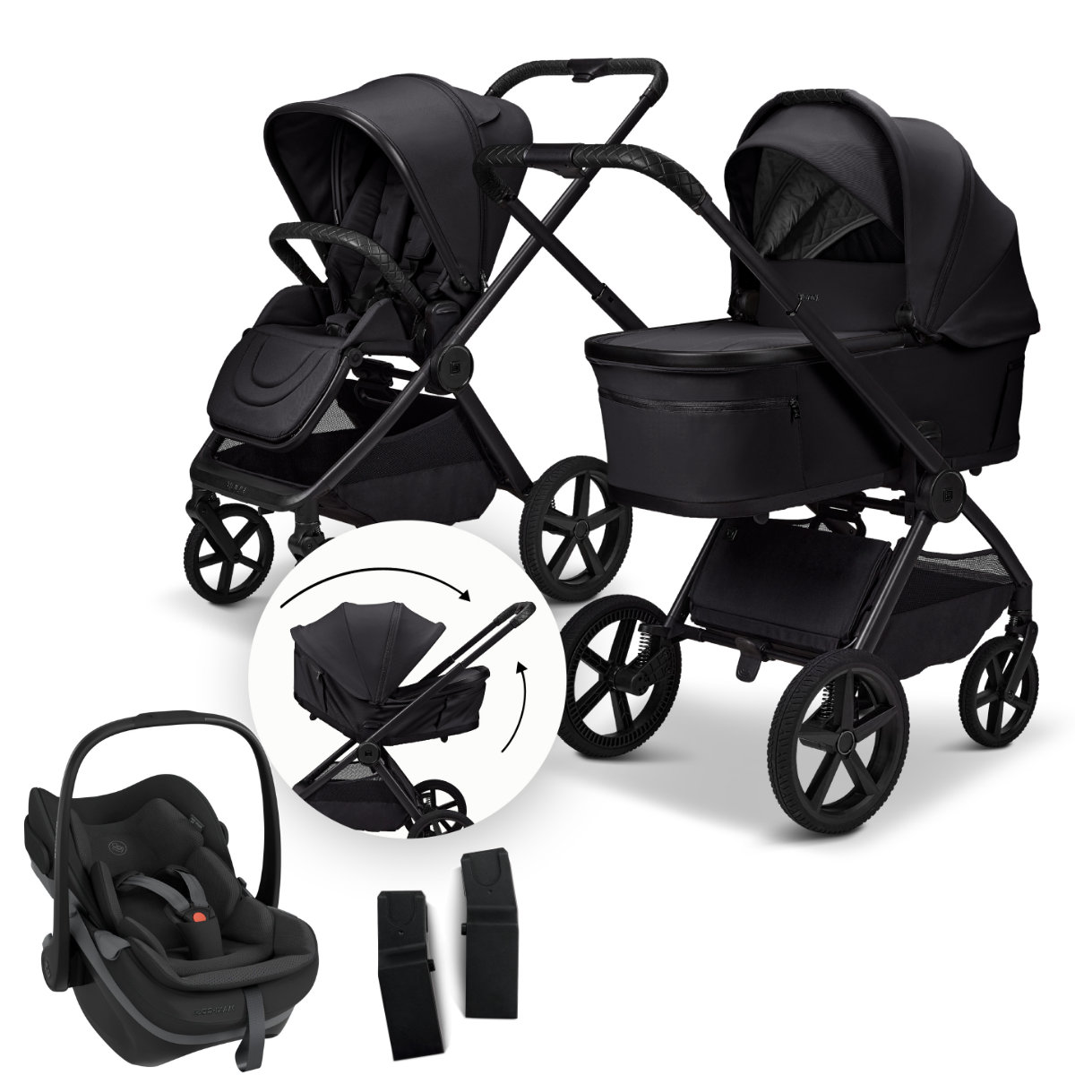 Moon Gio Fold 3-in-1 Stroller Set incl. Maxi-Cosi Pebble Slide Pro Infant Car Seat
