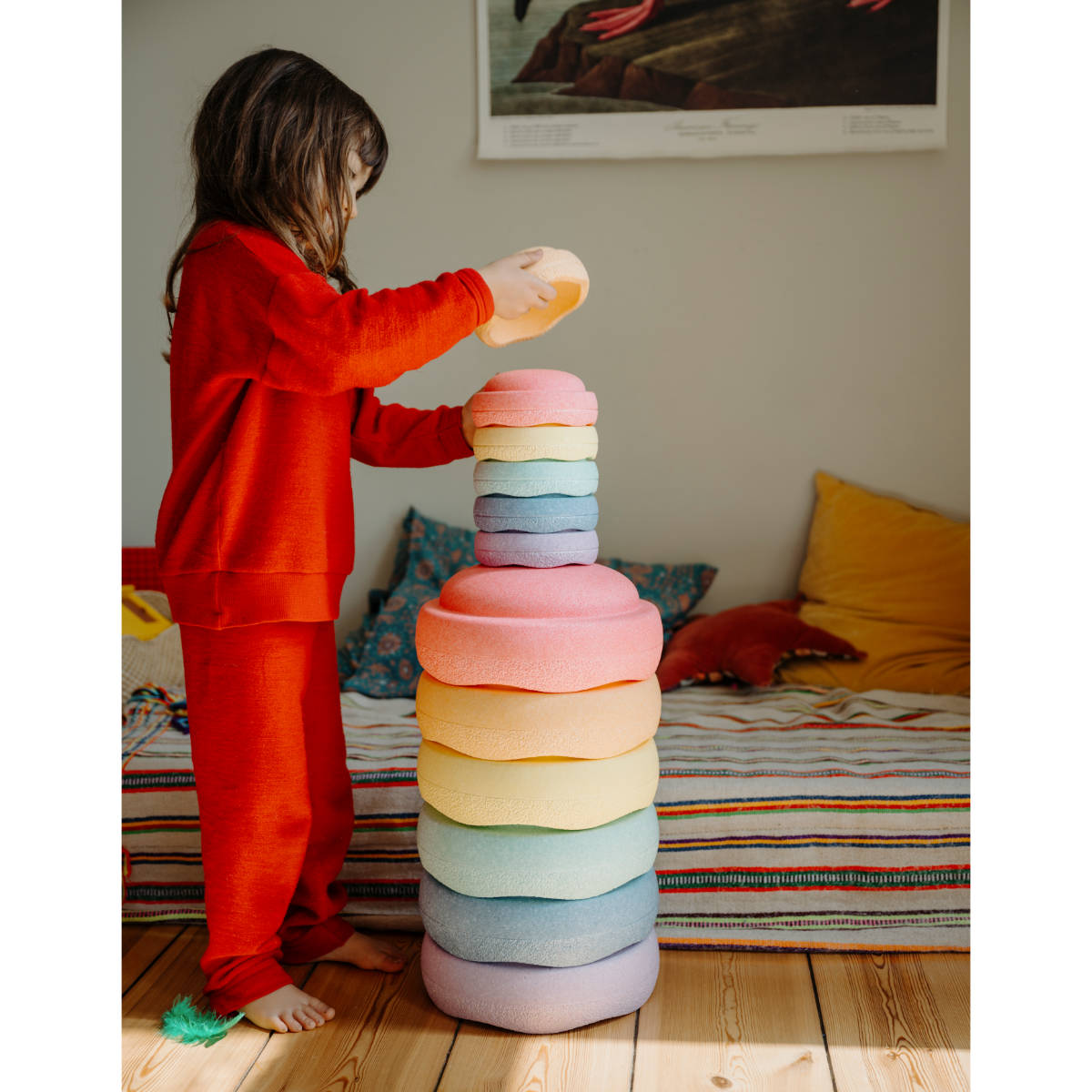 Stapelstein Mini Rainbow Pastel 6 pcs