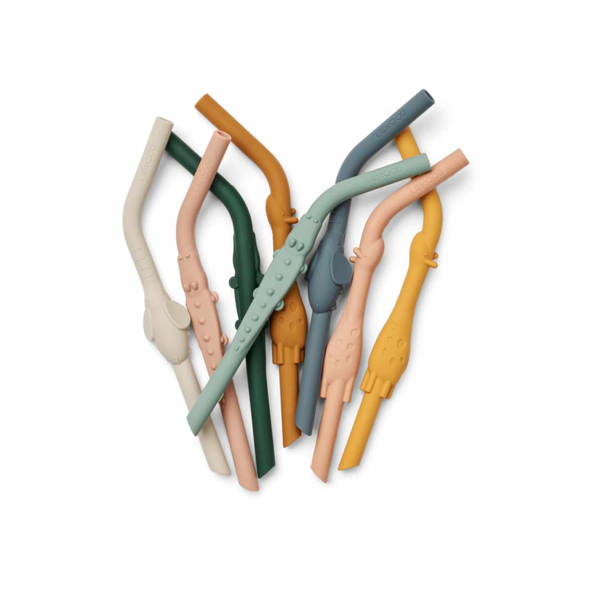 Liewood Carlson Drinking Straws, 8-Pack