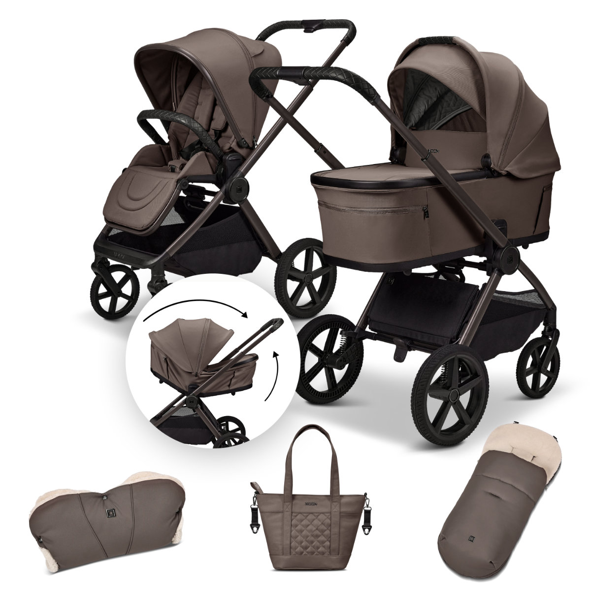 Moon Gio Fold Stroller Essential Set
