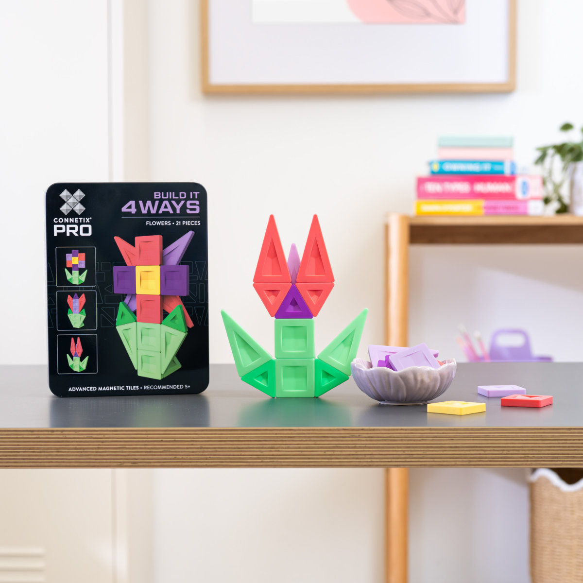 Connetix PRO Magnetbausteine – Flowers Pack – 21 Teile