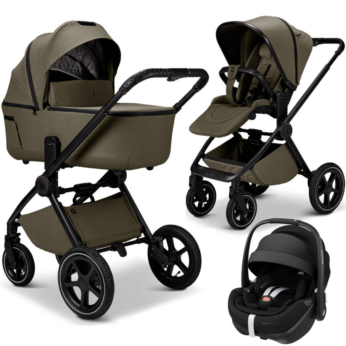 Moon Gio 2.0 Stroller Set 3-in-1 incl. Maxi Cosi Pebble 360 Pro2