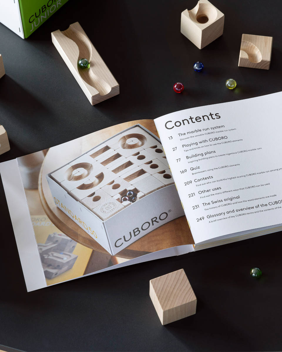 CUBORO The Book – Ideas & Instruction Guide for Marble Runs