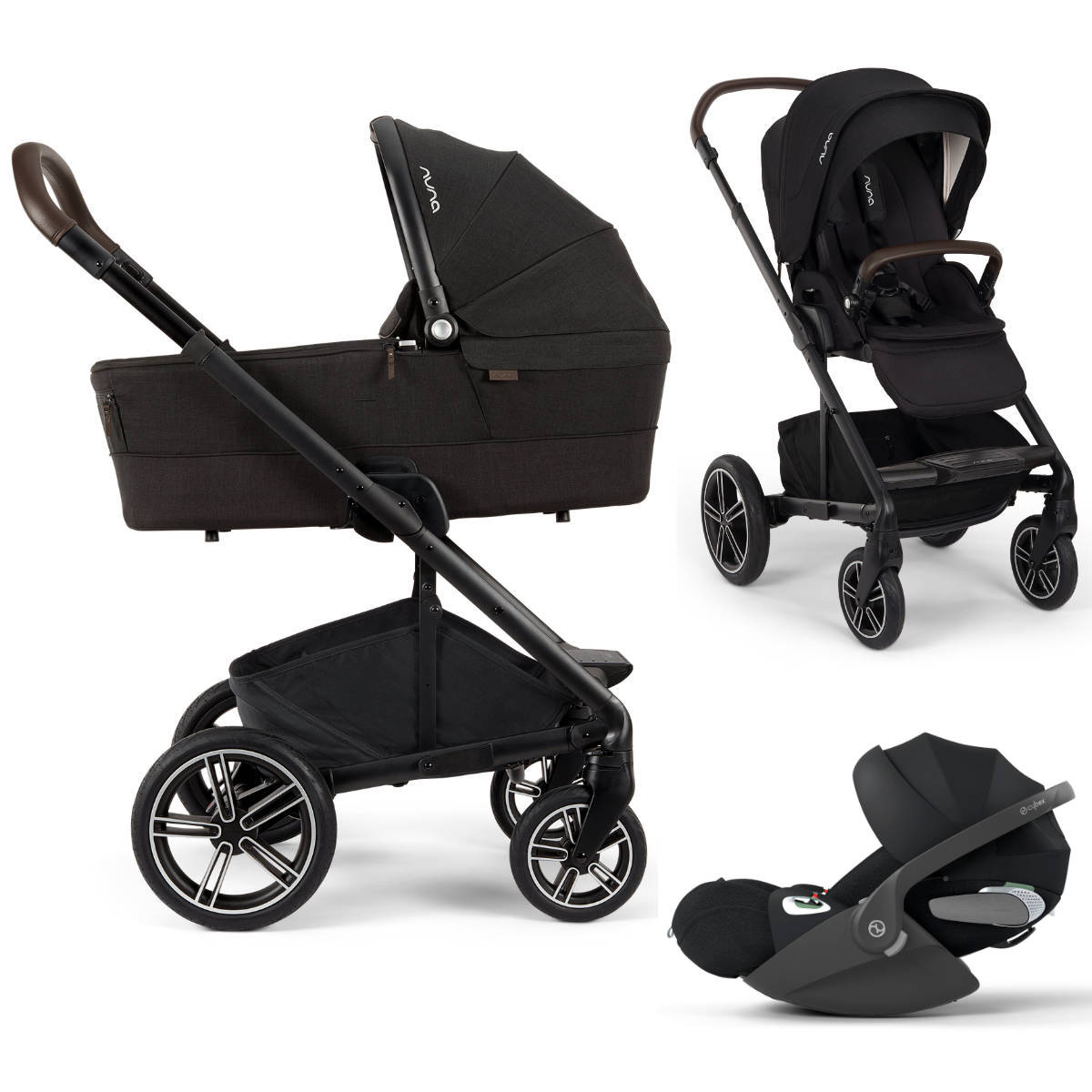 Nuna MIXX Next Pram Set 3 in 1 incl. Cybex Cloud T i-Size