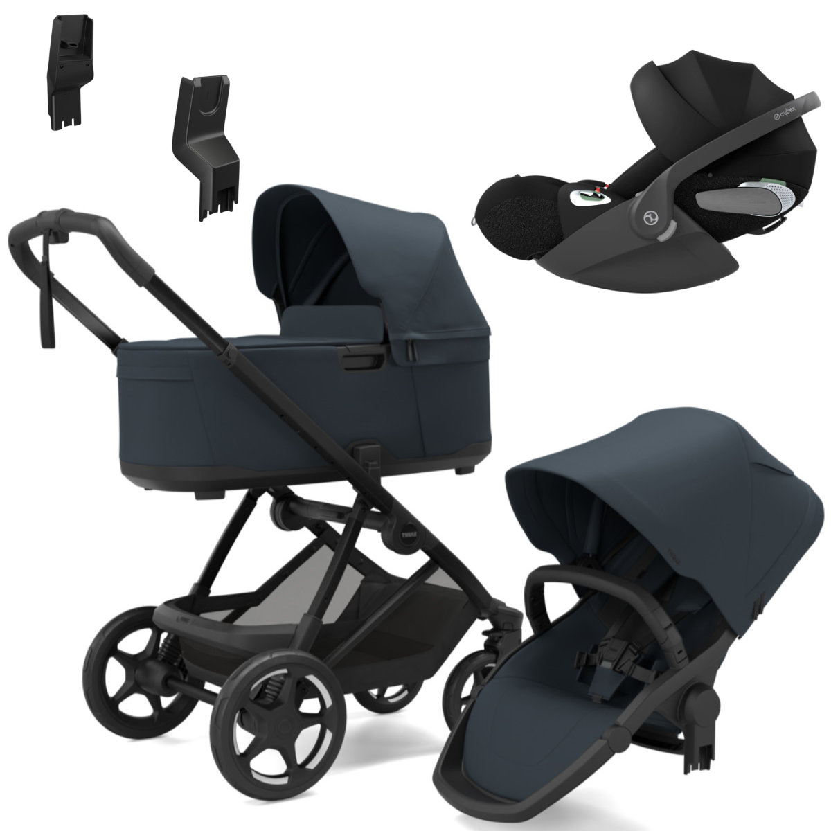 Thule Charm Kinderwagen Set 3 in 1 inkl. Cybex Cloud T i-Size Babyschale
