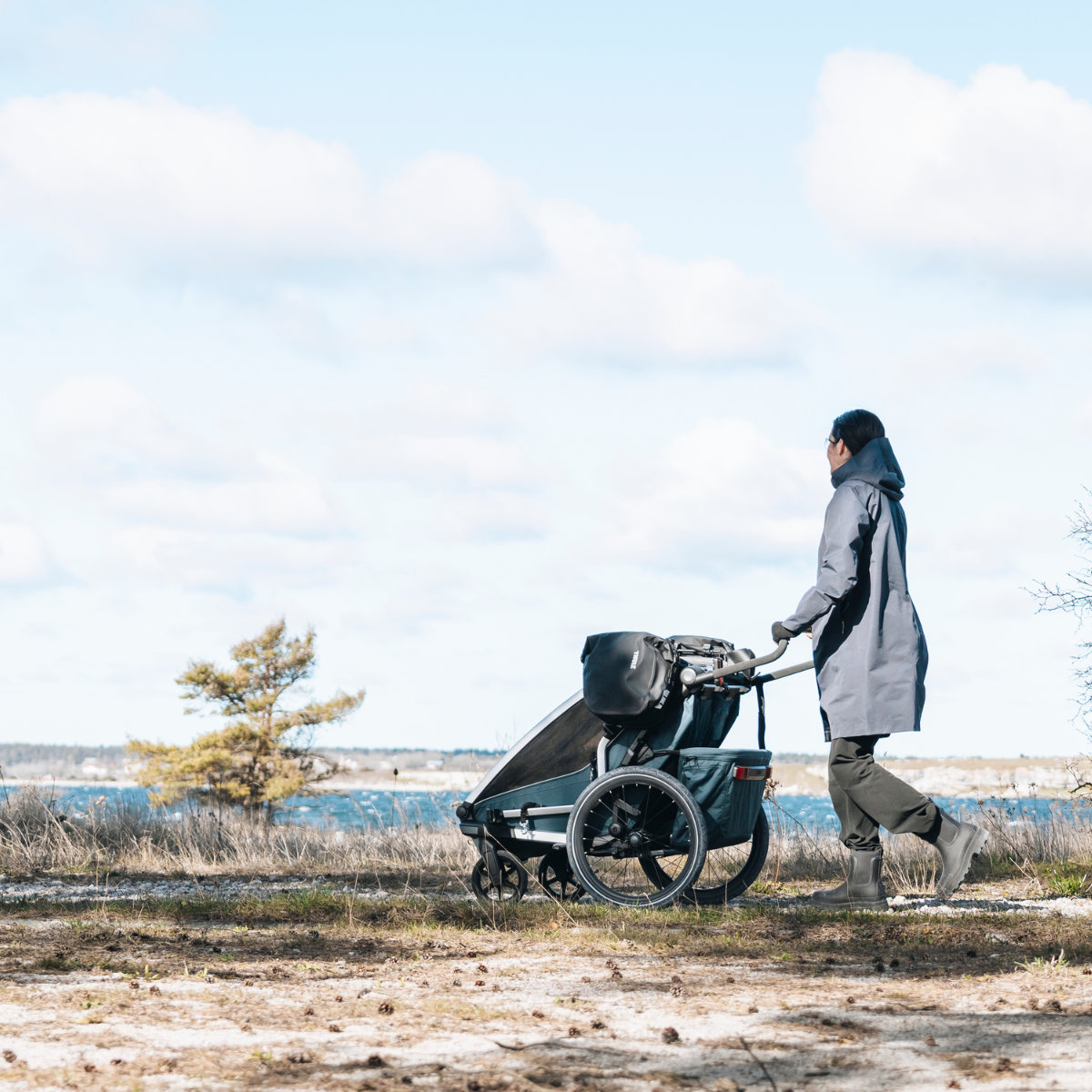 Thule Chariot 2 Taschenadapter für Fahrradanhänger – 2er-Set