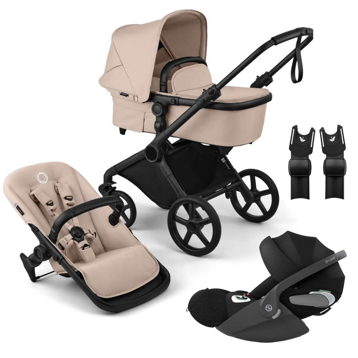 Bugaboo Cub Stroller Set 3 in 1 incl. Cybex Cloud T i-Size Infant Car Seat