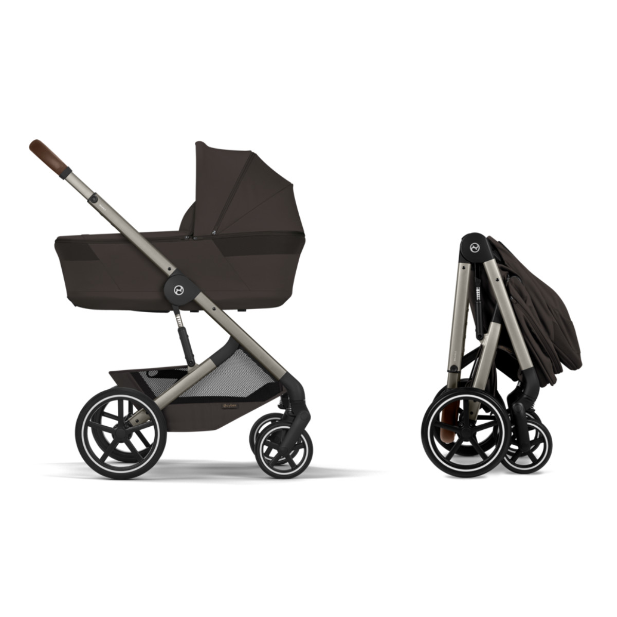 Cybex Balios S Lux Kombikinderwagen Set 3 in 1 inkl. Maxi Cosi Coral Slide Pro