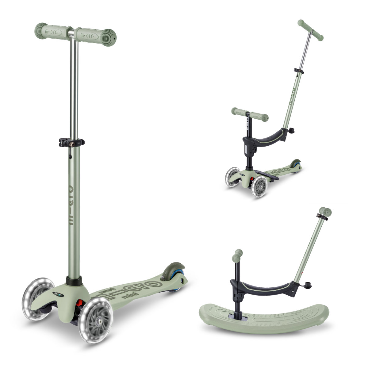 Mini Micro Deluxe Rock & Go LED Scooter