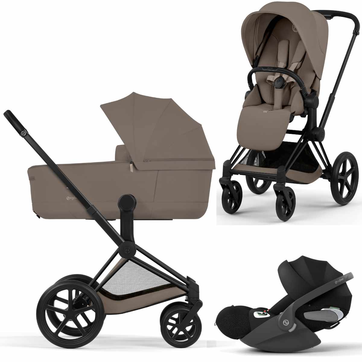 Cybex Priam 5 Comfort Stroller Set 3 in 1 incl. Cloud T i-Size