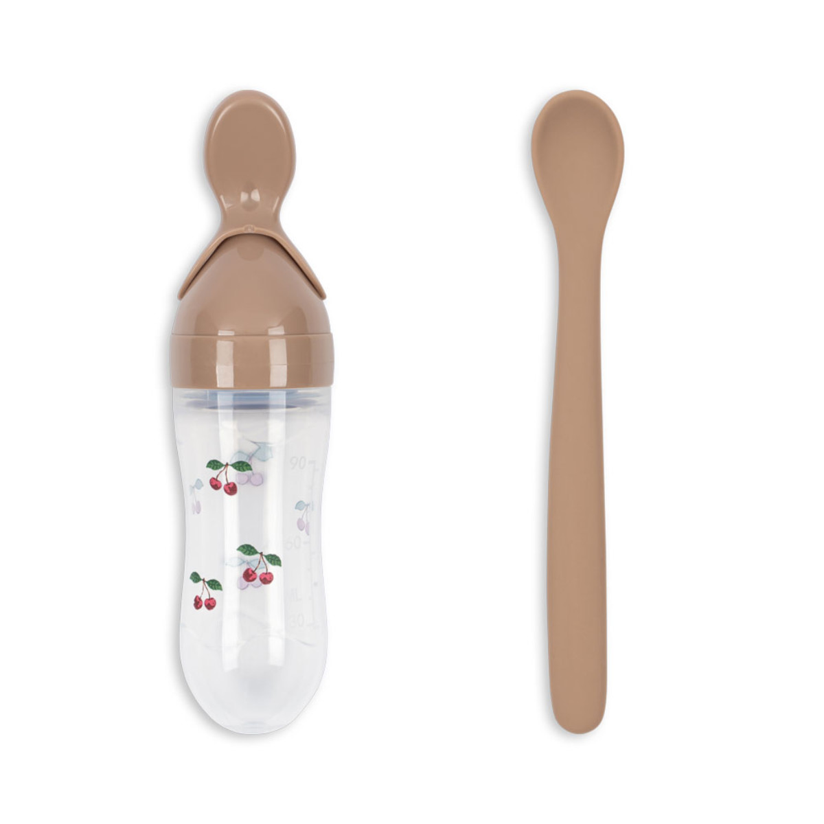 Konges Sløjd Baby Fütterset mit Quetschflasche & Löffel
