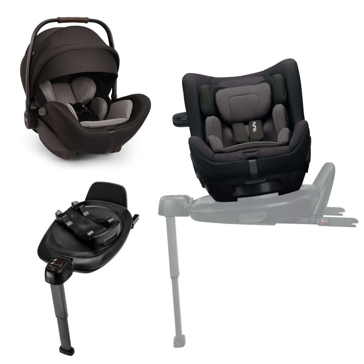 Nuna 3 in 1 Autositz Set ARRA Flex TODL Isofix