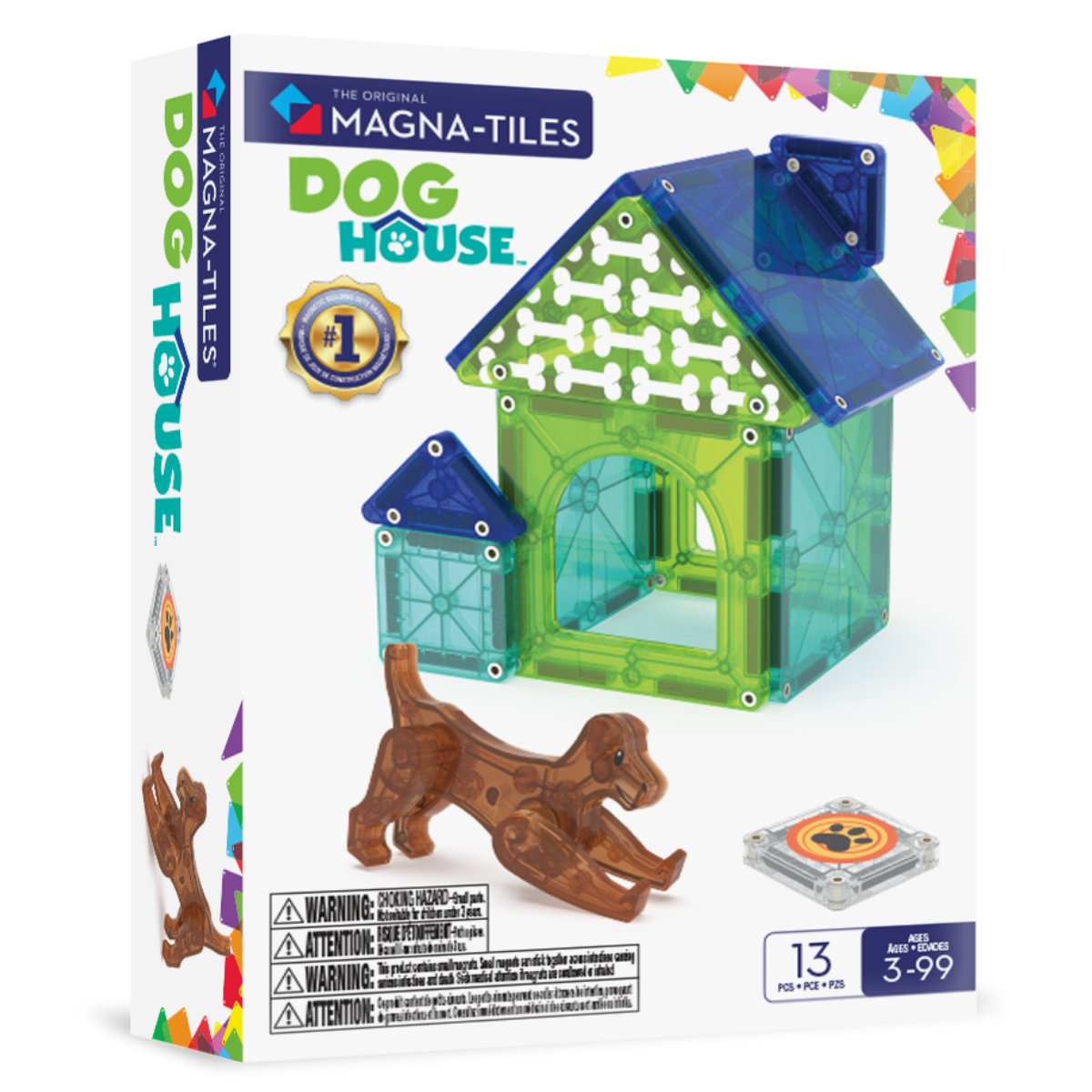 Magna-Tiles Dog House – 13-Piece