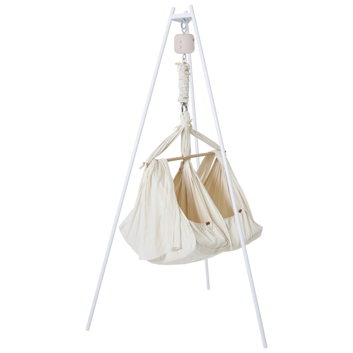 Membantu Premium Set Twin Baby Hammock with Motor and Stand