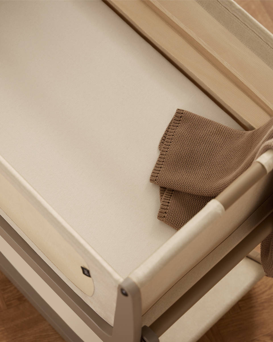 Snuz Fitted Sheets for Bedside Crib, 2-Pack