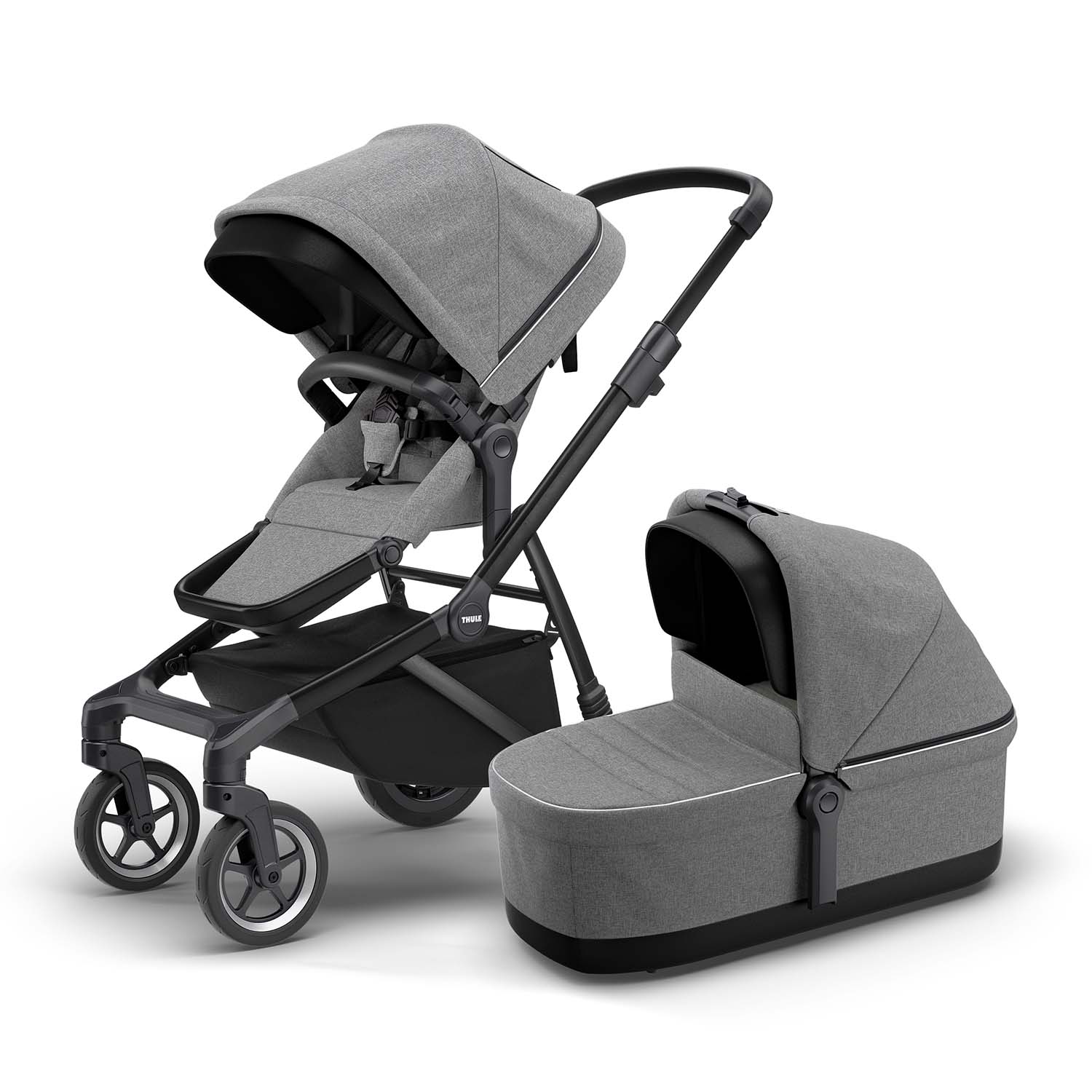 Thule Sleek Kinderwagen Set 3 in 1 mit Cybex Aton S2 I-Size