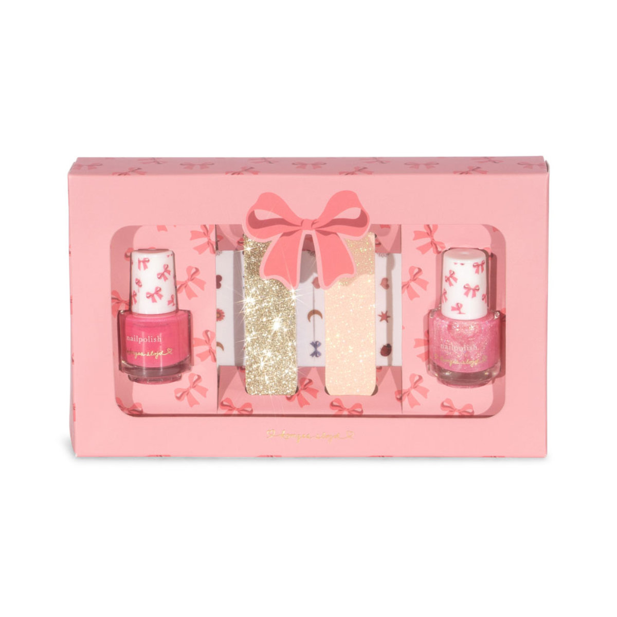 Konges Sløjd Nail Set (Nail Polish, Glitter Nail File & Nail Stickers)