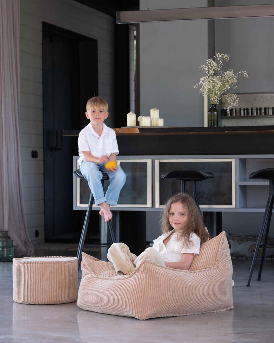 Wigiwama Beanbag Chair & Ottoman Square Bundle