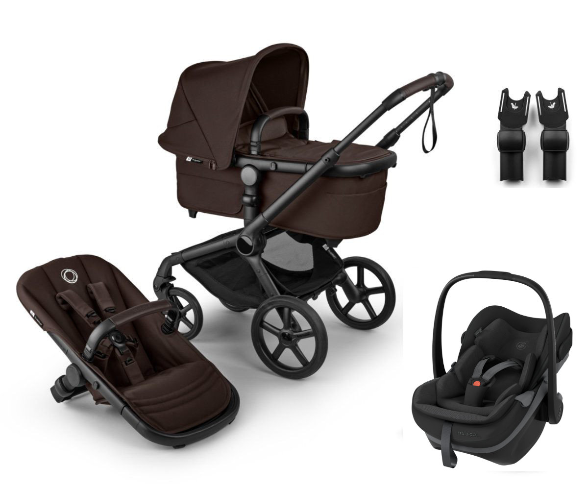 Bugaboo Fox 5 Renew Kinderwagen in Braun - schräge Ansicht
