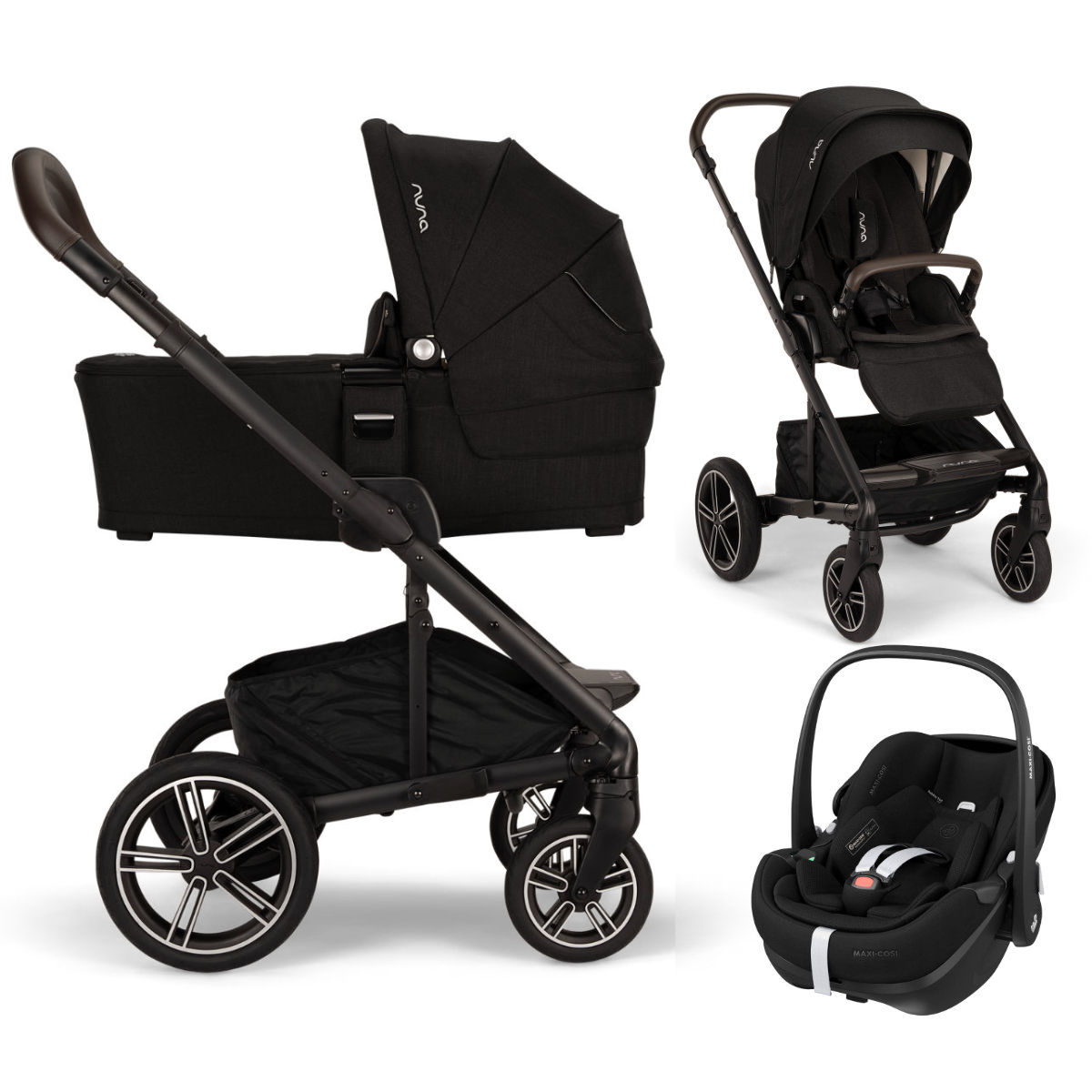 Nuna MIXX Next Pram Set 3 in 1 incl. Maxi Cosi Pebble 360 Pro 2 I-Size