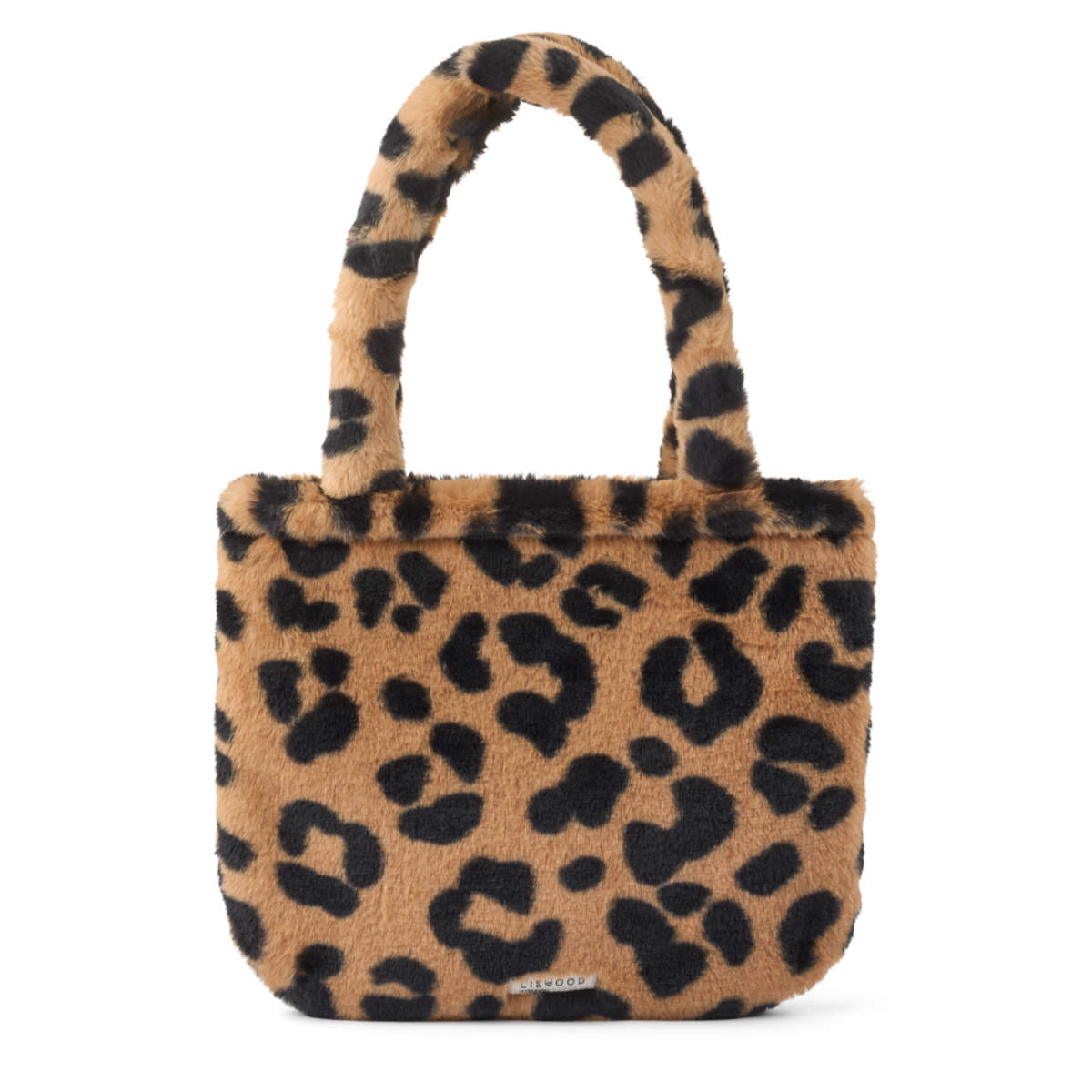 Liewood Lexia Plush Kids' Tote Bag with Leopard Print