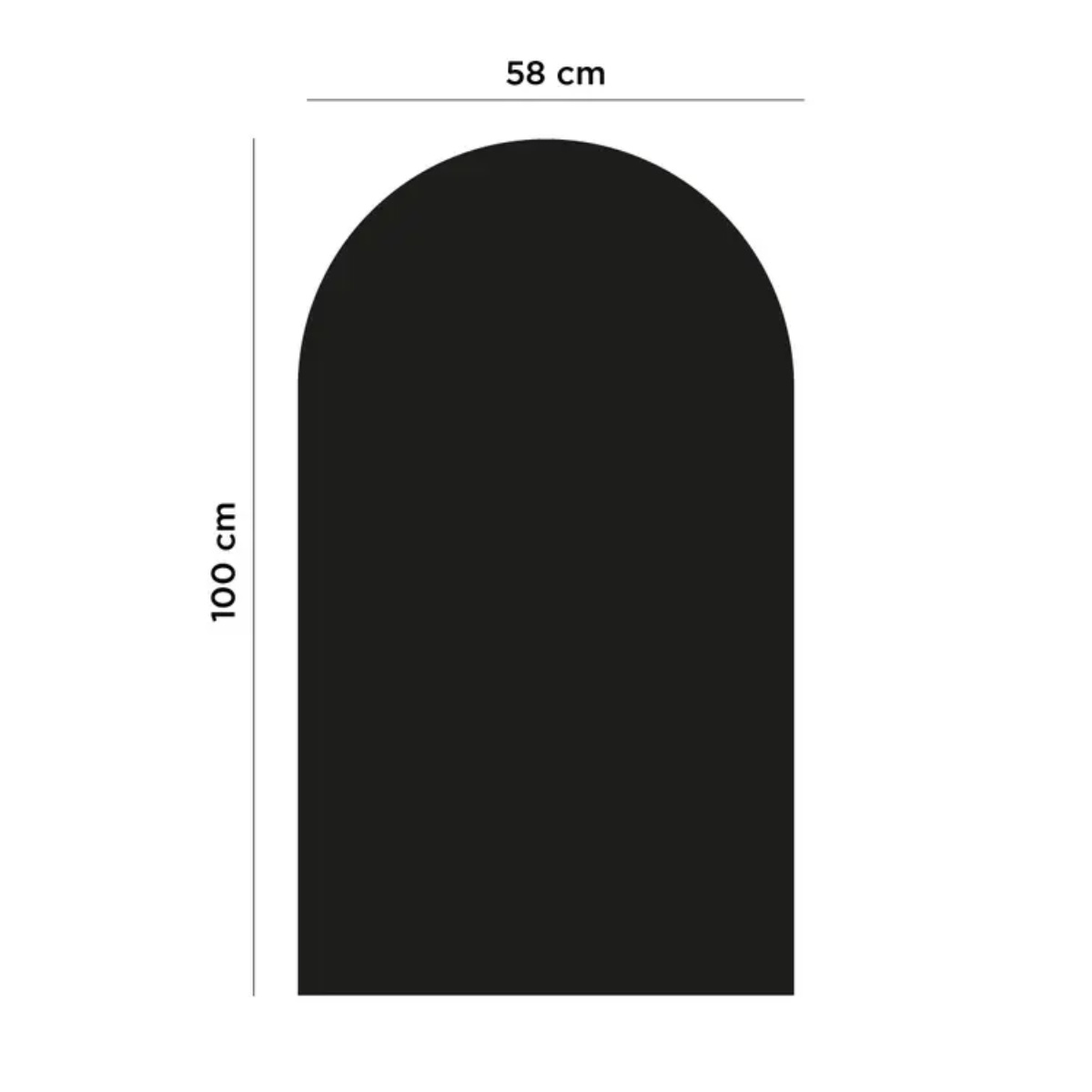 Ferflex magnetic arch-shaped board 100 x 58 cm