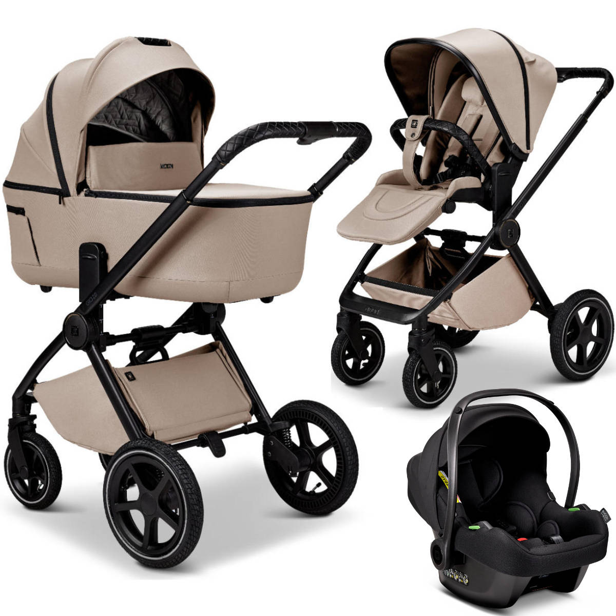 Moon Gio 2.0 Stroller Set 3-in-1 incl. COSMO 2.0 Infant Car Seat