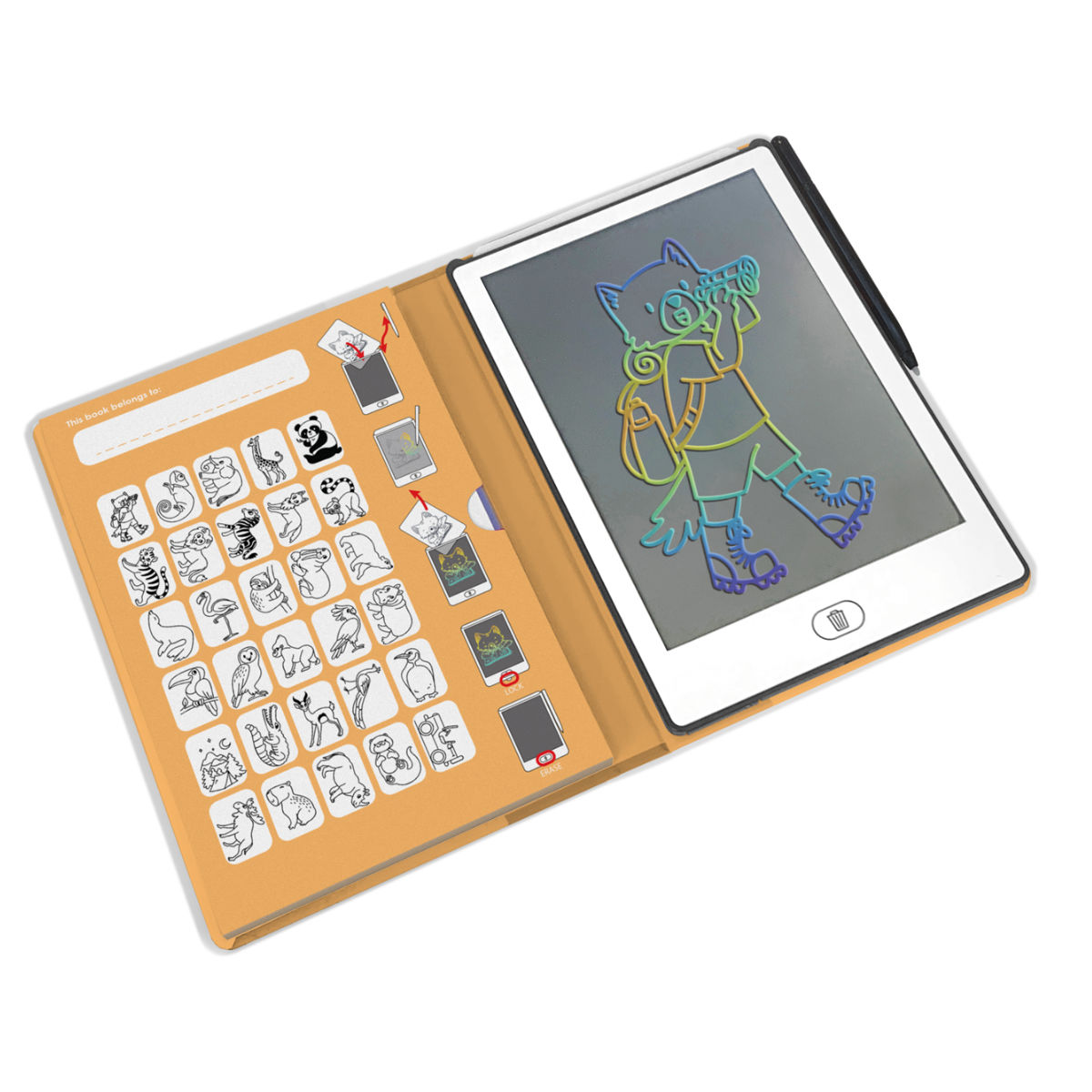 Kidywolf Kidydraw Mini Drawing Tablet – 30 Drawings