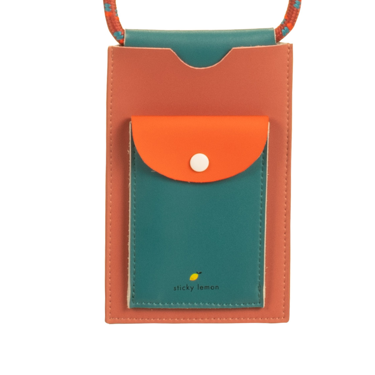 Sticky lemon phone pouch