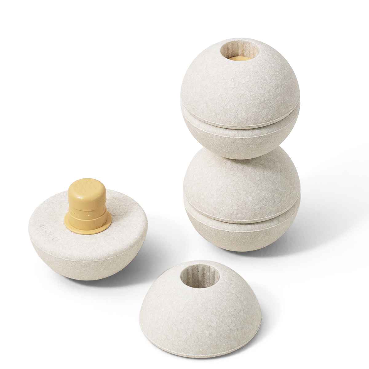 Beige Vorratsbehälter Haga - Draufsicht