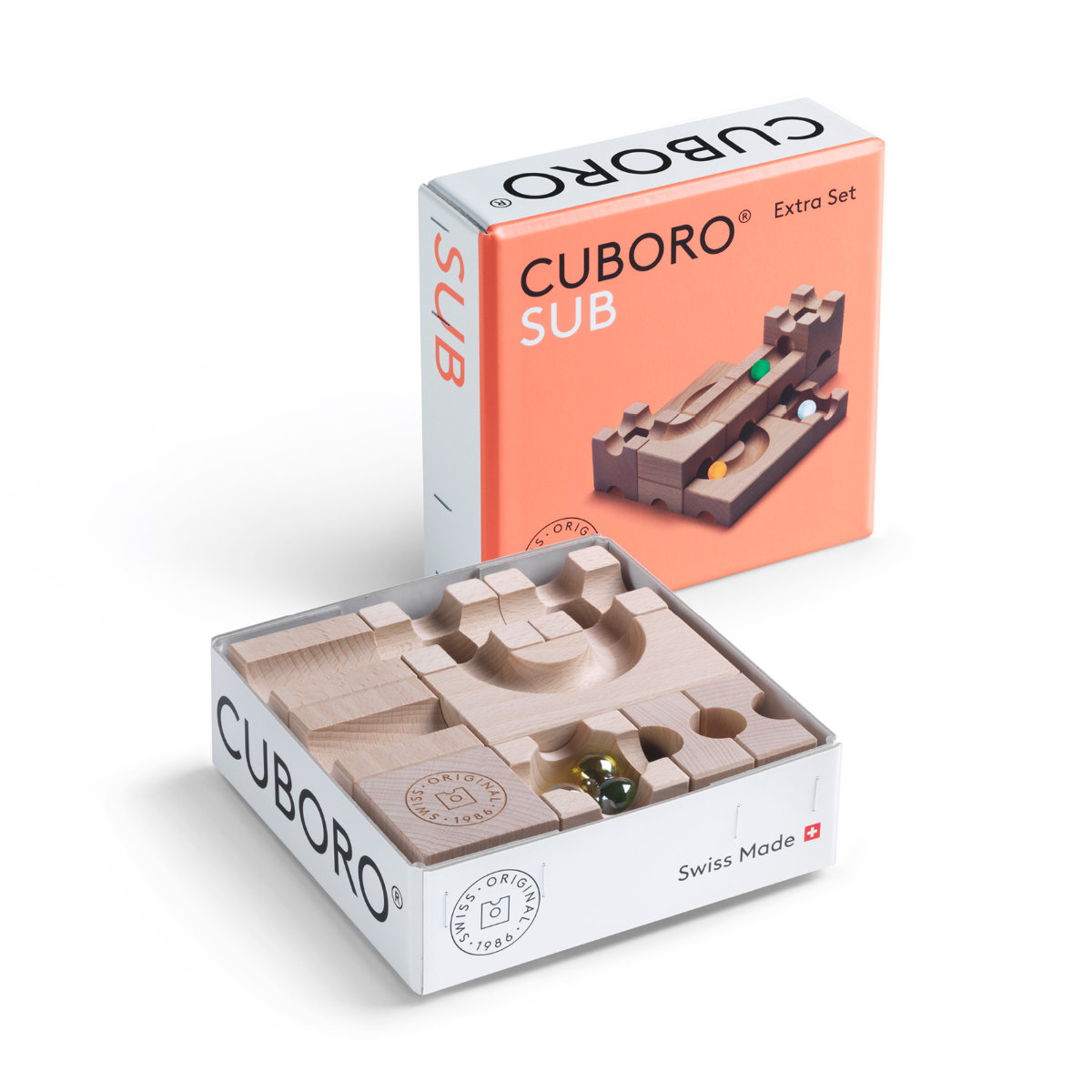 CUBORO Marble Run Extra Set – Expansion Sets in Various Versions