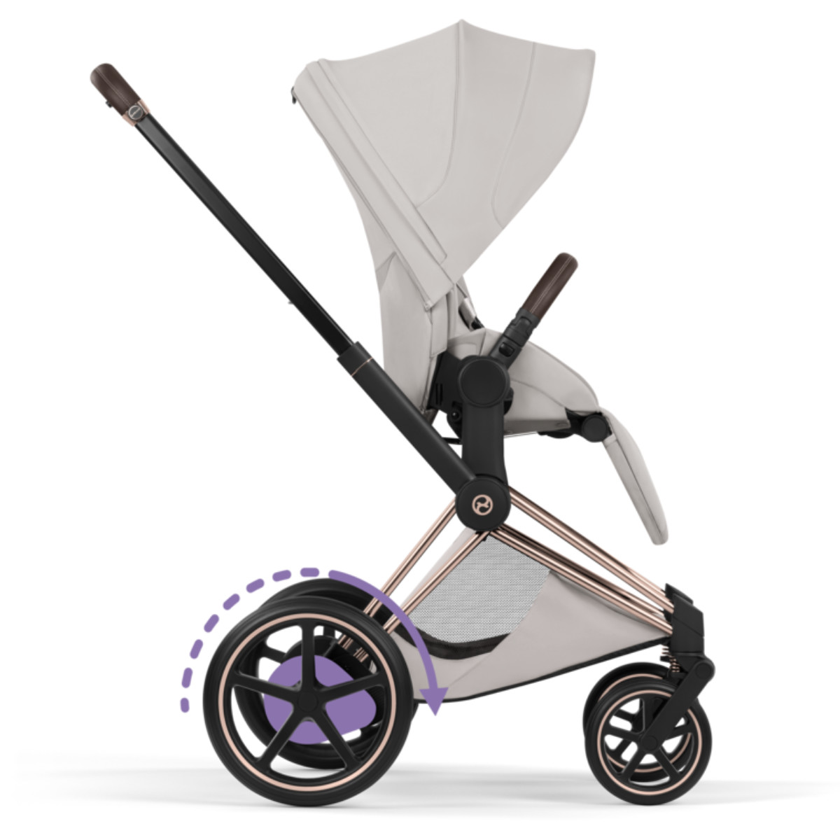 Cybex E-Priam 5 Style Stroller Set 3 in 1 incl. Cloud T i-Size Car Seat