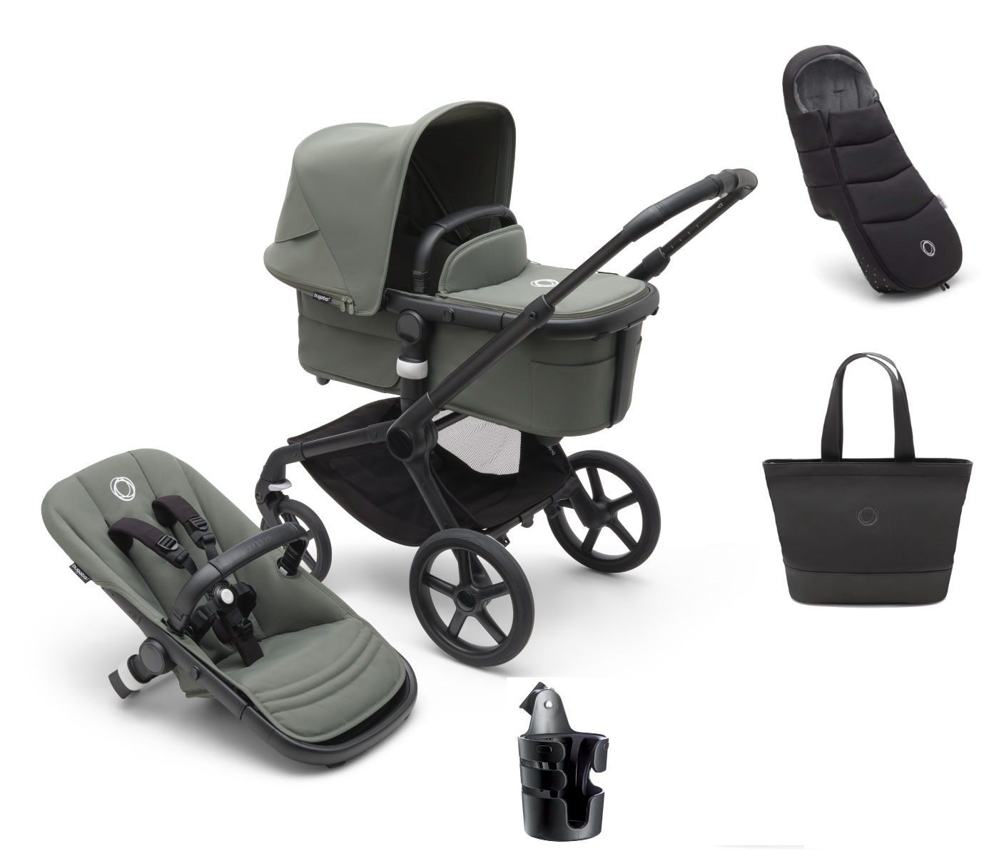 Bugaboo Fox 5 Kinderwagen Set 3 in 1 inkl. Zubehör